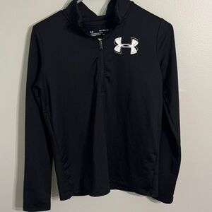 Under Armour Black and White Logo Pullover